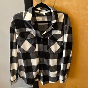 Just Polly (NEW YORK): Black and White Flannel